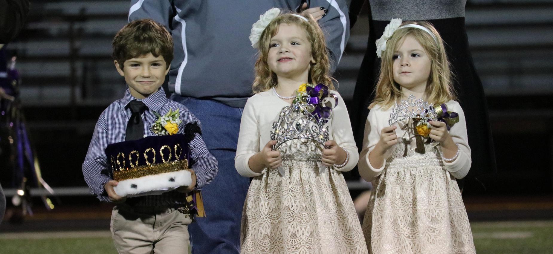 Young students at homecoming