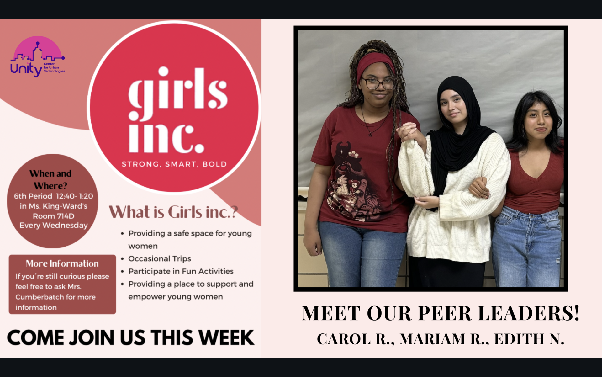 Girls inc. information and peer leaders