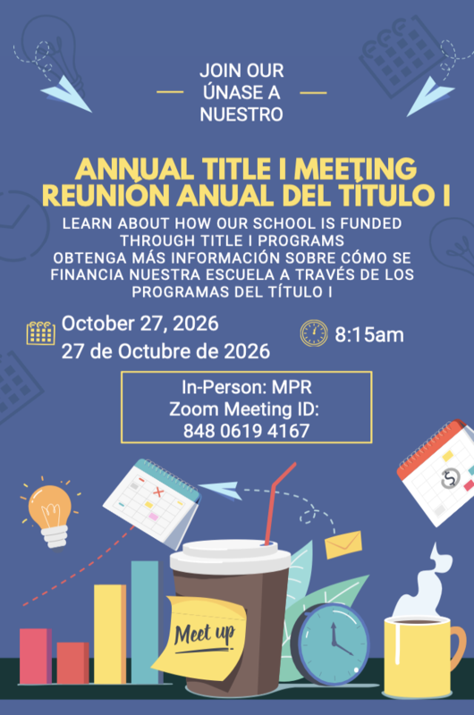 Annual Title 1 Meeting Flyer