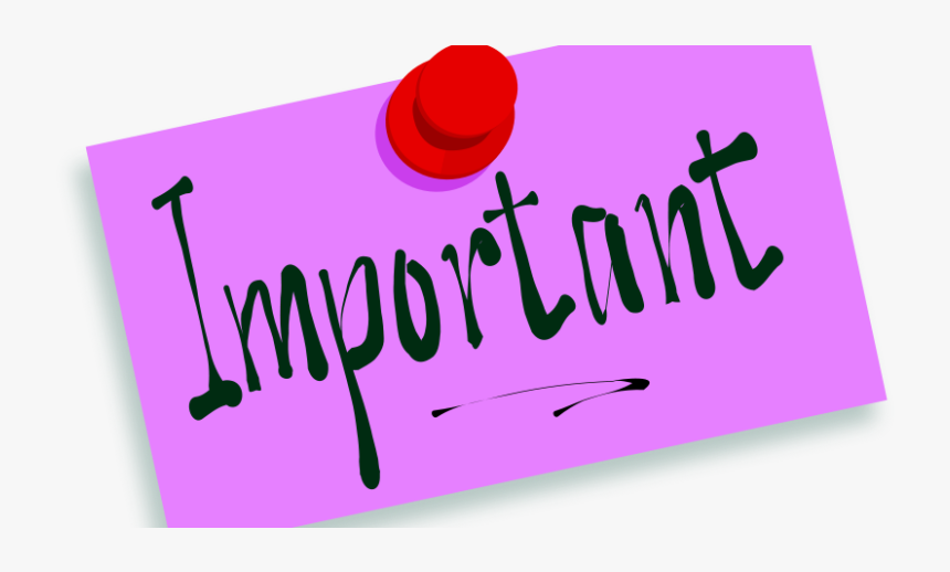 Important notice