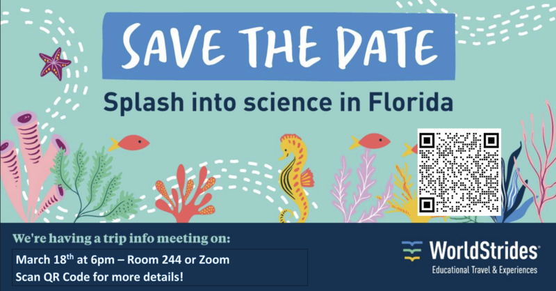 Florida Science Trip Flyer- June 2027