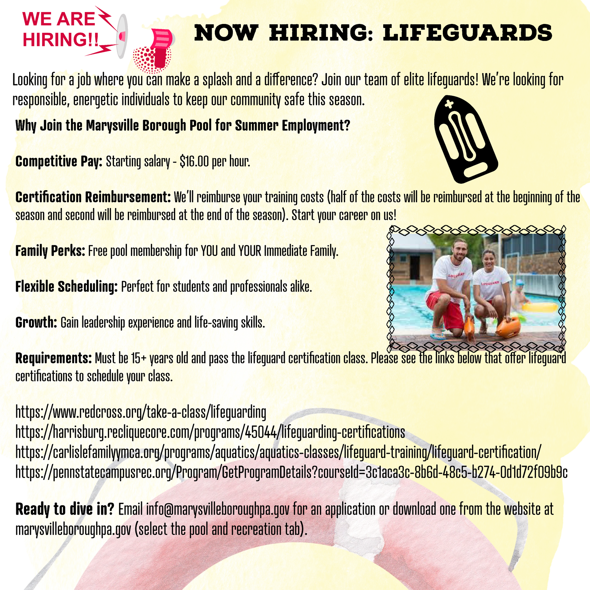 Lifeguard Hiring