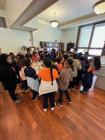 5th Grade walking trip to the library