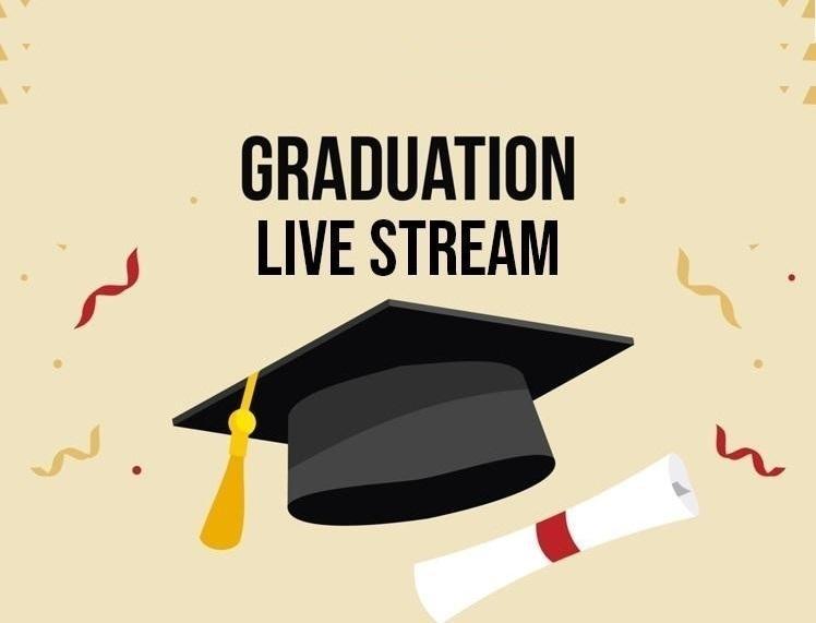 Graduation hat and streamers