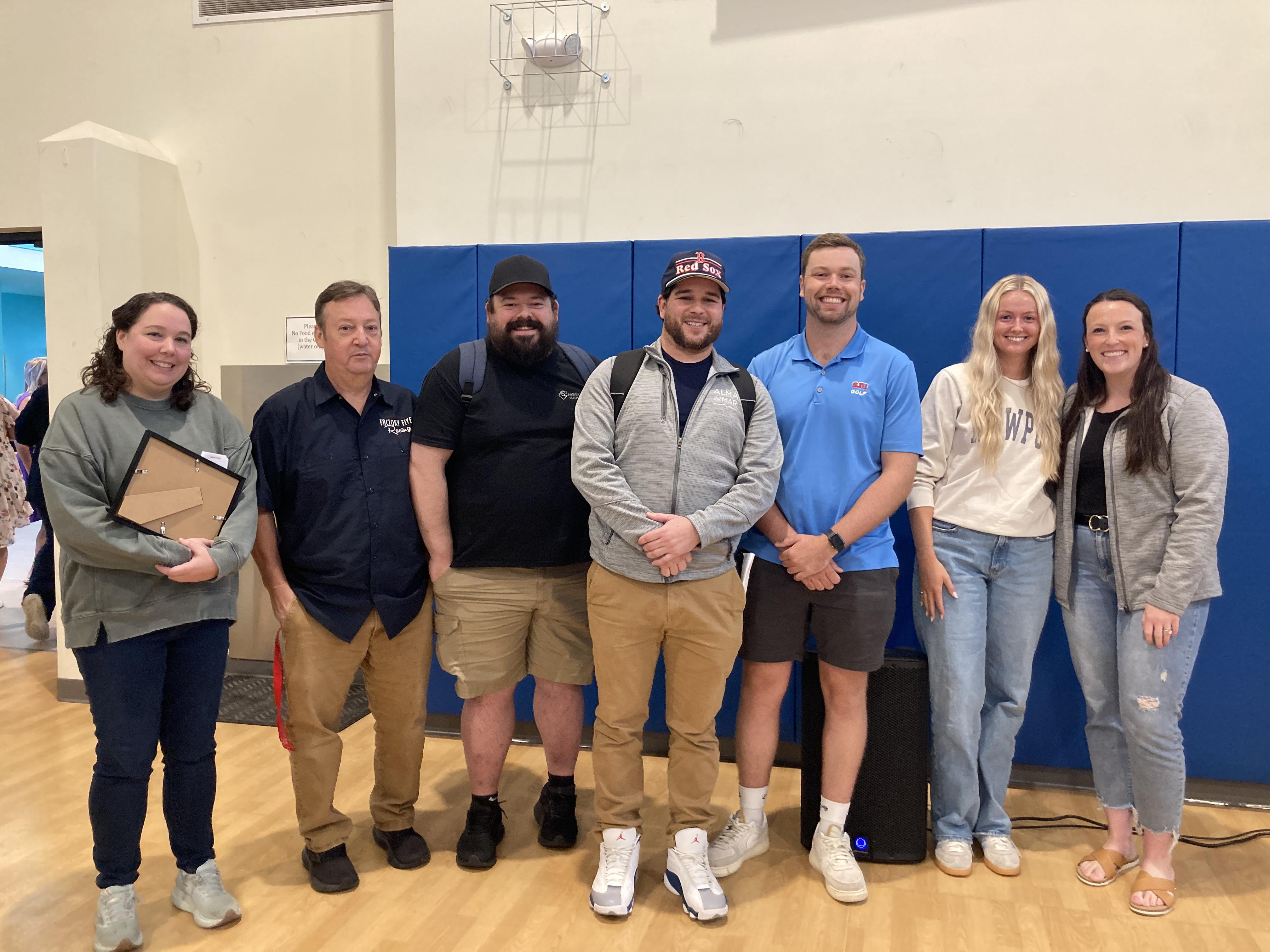 Alma educators pose after receiving award for 5 years of service at Alma del Mar.