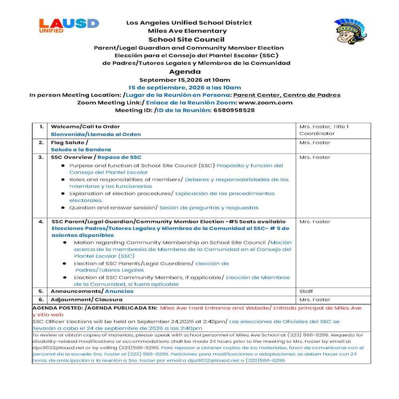 SSC Election Agenda