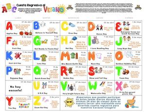 Count Down to Summer in Spanish