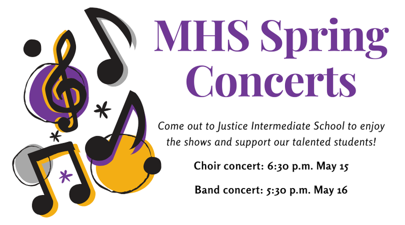 promo graphic - MHS concerts spring 2026