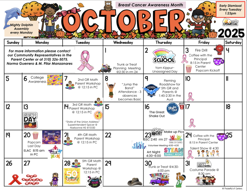 October Calander