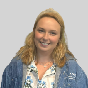A headshot of Clair Gallagher, Assistant Director of Quality Assurance and Multi-Tiered Systems of Support (MTSS)