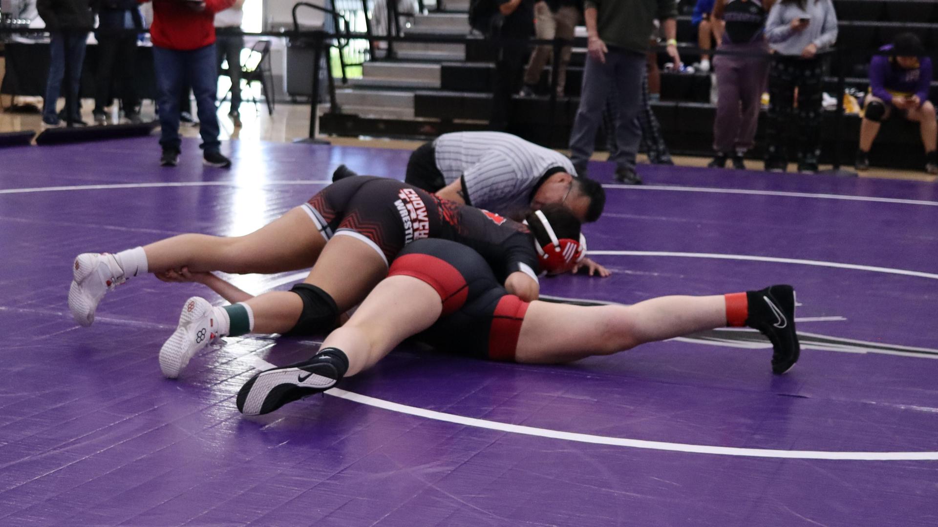 Girls wrestling at madera south
