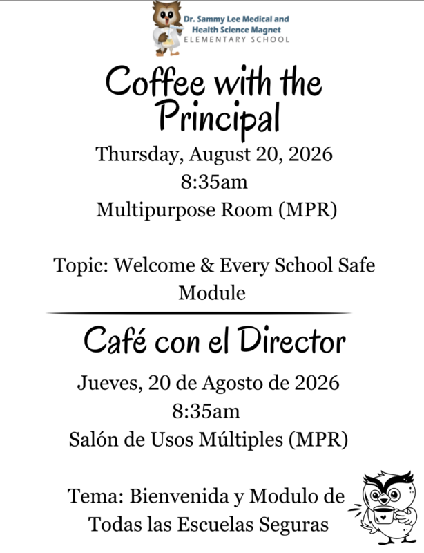 Coffee with the Principal - Café con el director