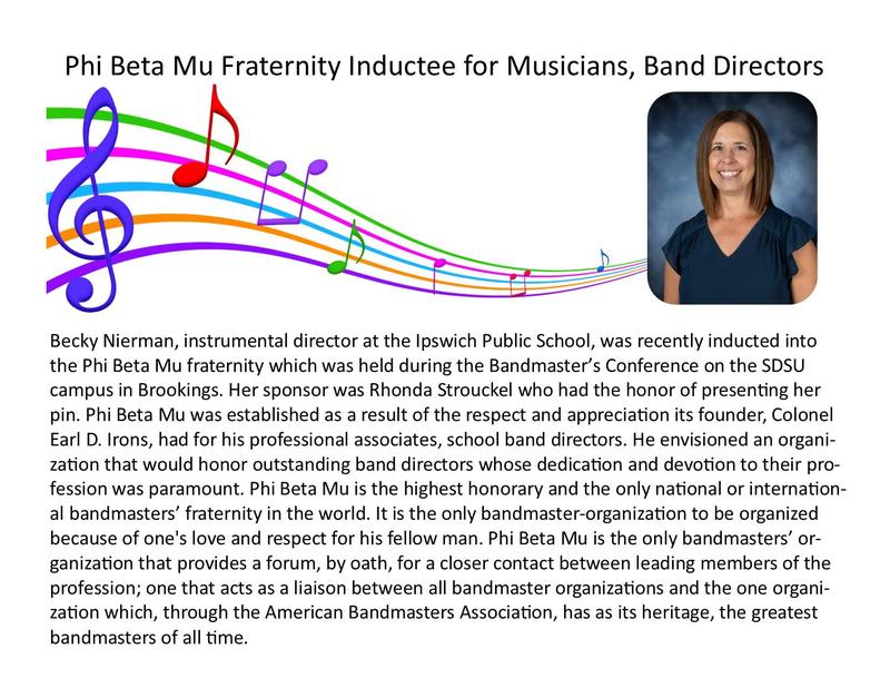 Becky Nierman Phi Beta Mu Fraternity  for Musicians
