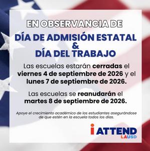 Admission and Labor Day in Spanish