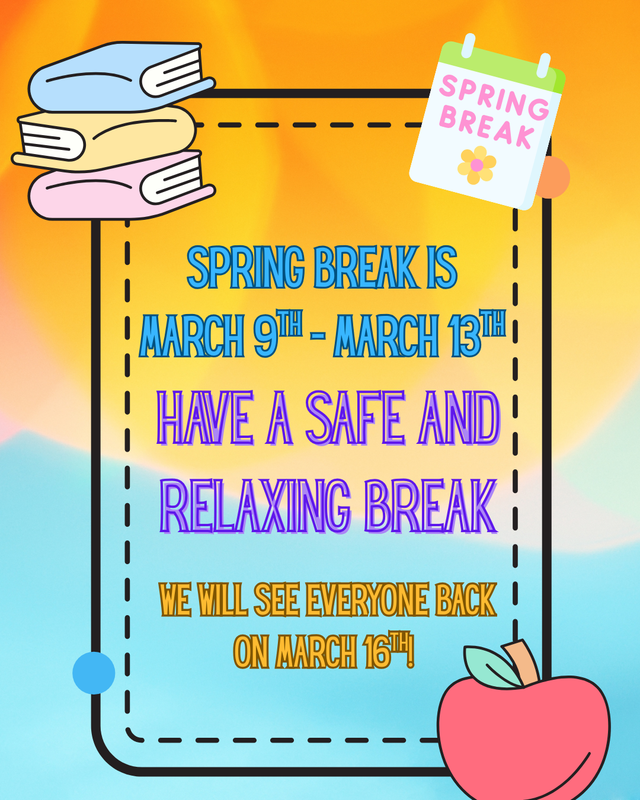spring break march 9-13
