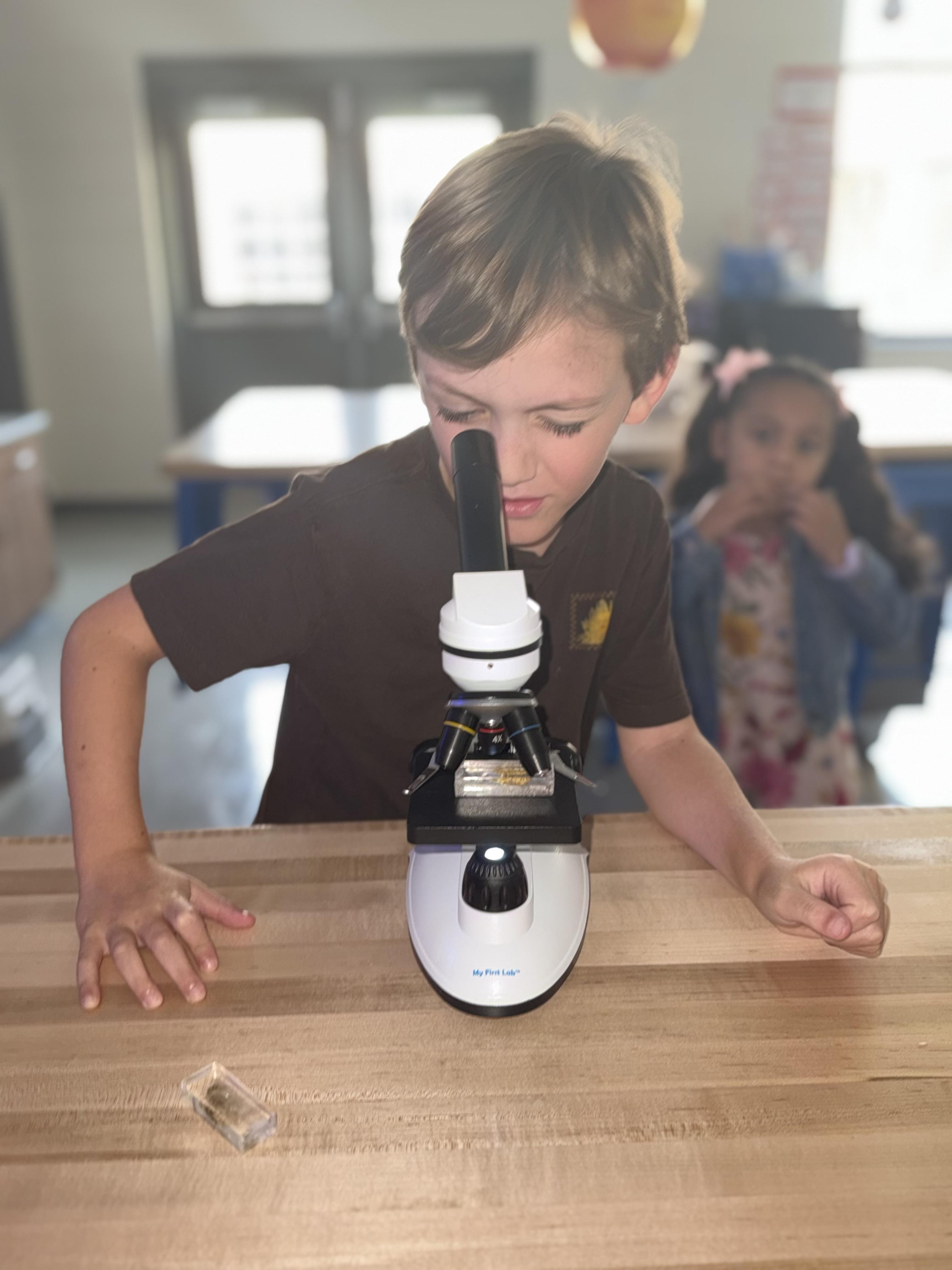Students completing STEM challenge