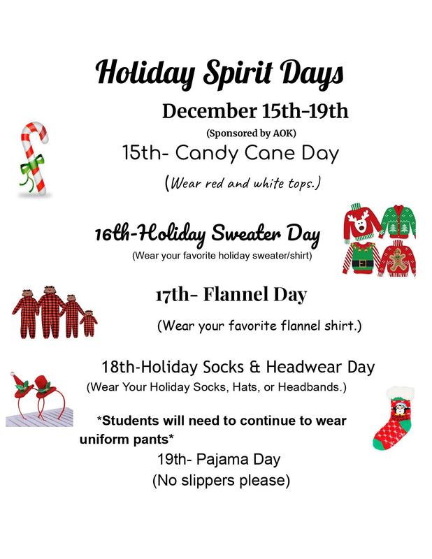 Holiday Spirit Week