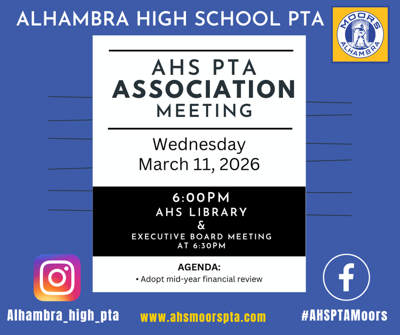 PTA Meeting advertisement