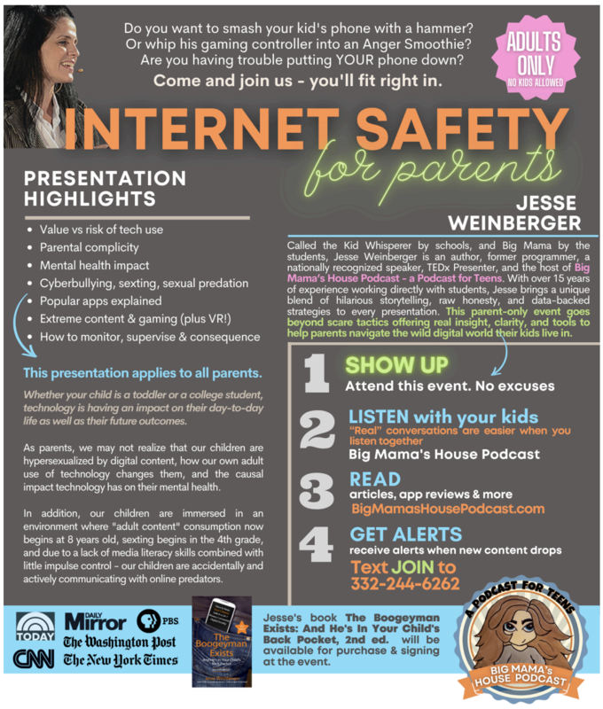 flyer to online presentation information