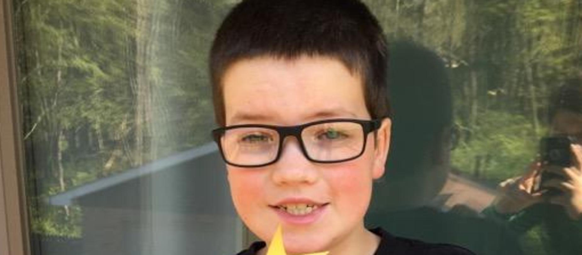 boy smiling for camera