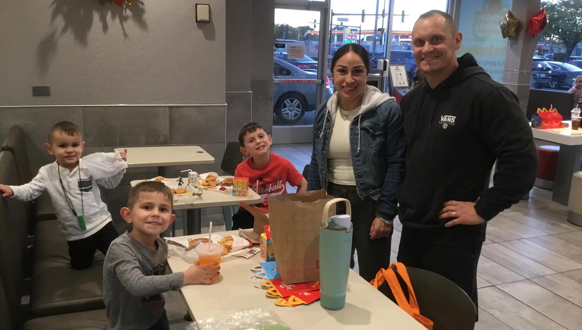 The entire family came to McTeacher's Night!