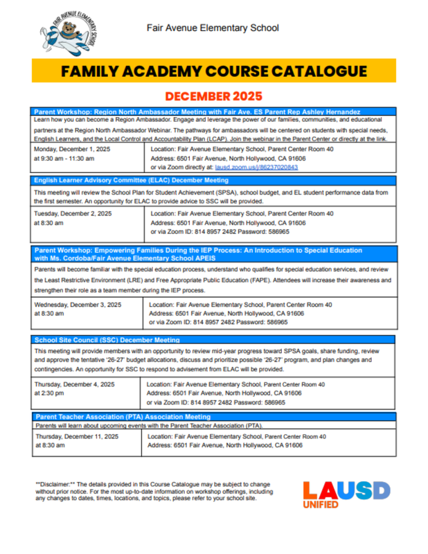 December Course Catalogue