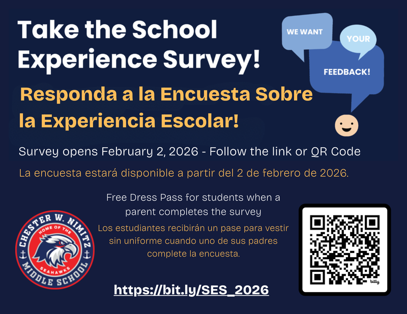 School Experience Survey / Encuesta Sobre la Experiencia Escolar