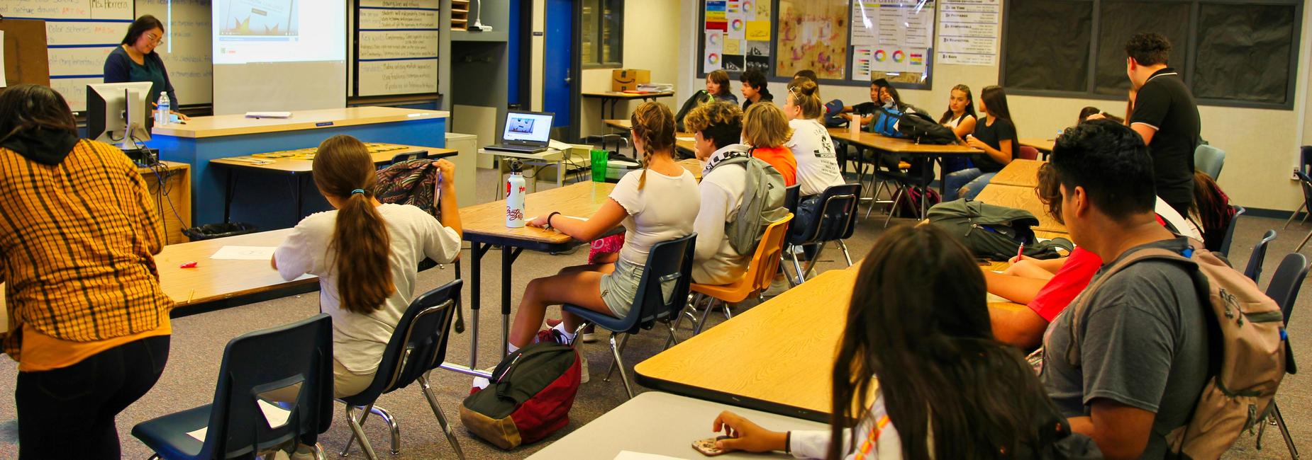 Students in class