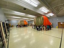 Parachute fun in PE