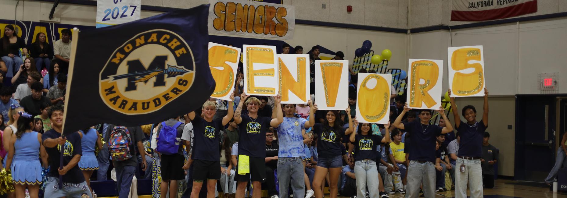 Seniors at Back to School Rally