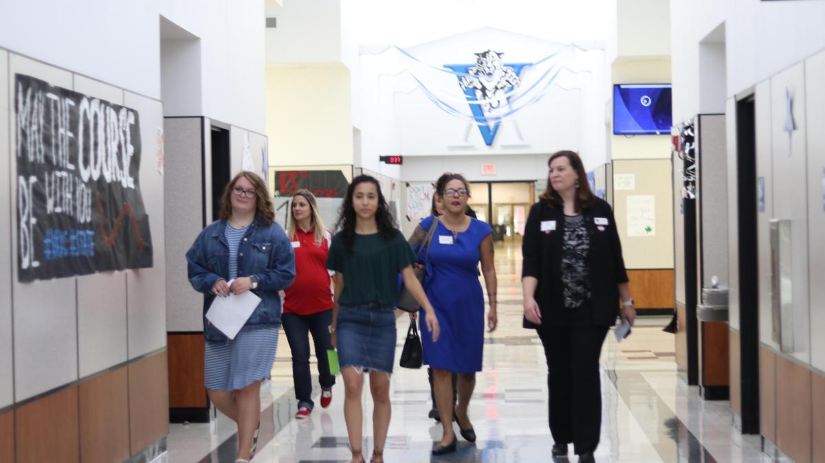 Elected Officials visit VAHS Van Alstyne ISD