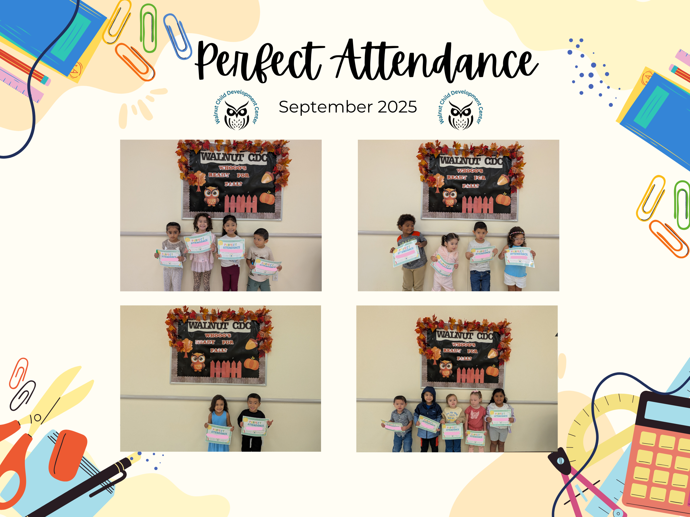 September Perfect Attendance