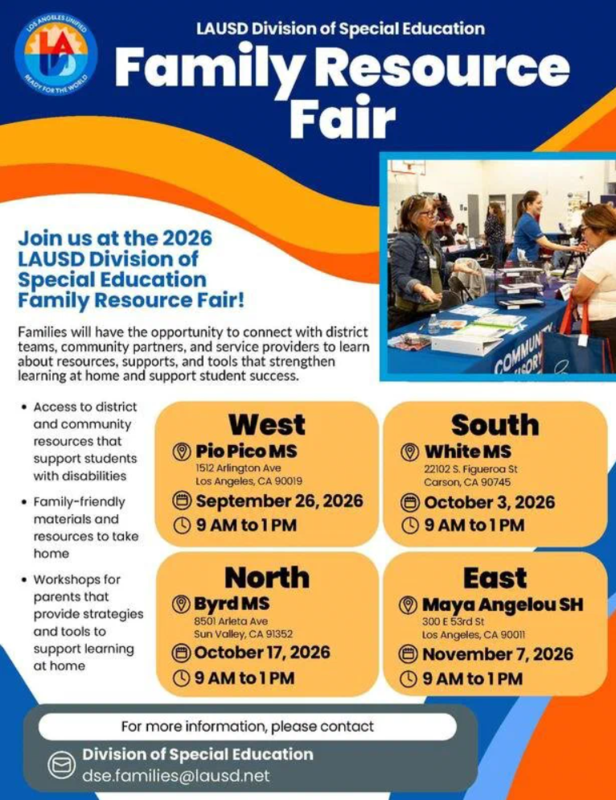 Family Resource Fair on Saturday October 17 at Byrd Middle School