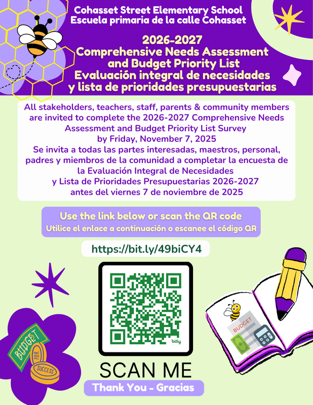 Flyer for Comprehensive Needs Assessment/ Folleto para la Evaluación Integral de Necesidades