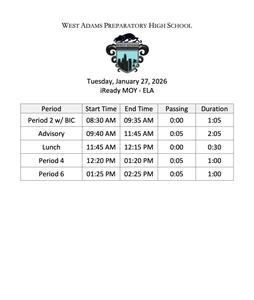 iReady MOY Reading Testing - 01/27/26
