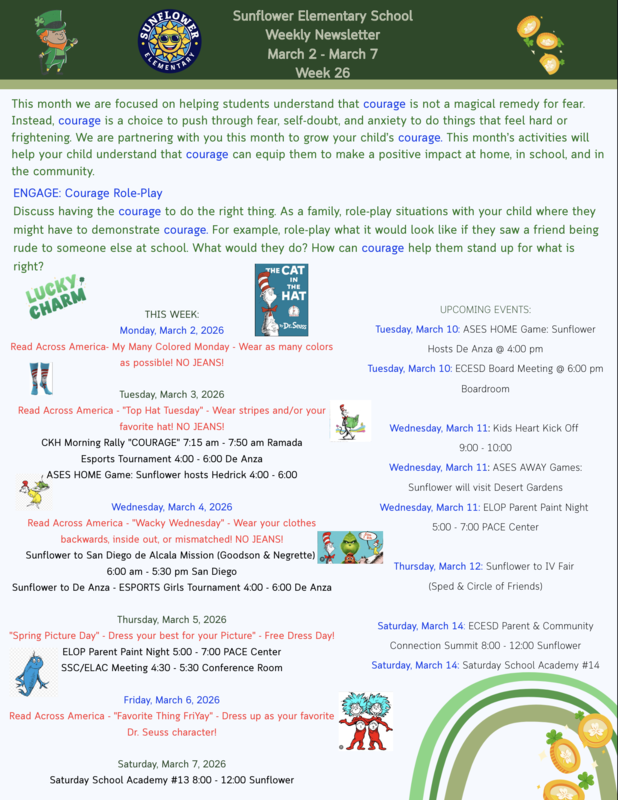 Sunflower Weekly Newsletter Week 26 Featured Photo