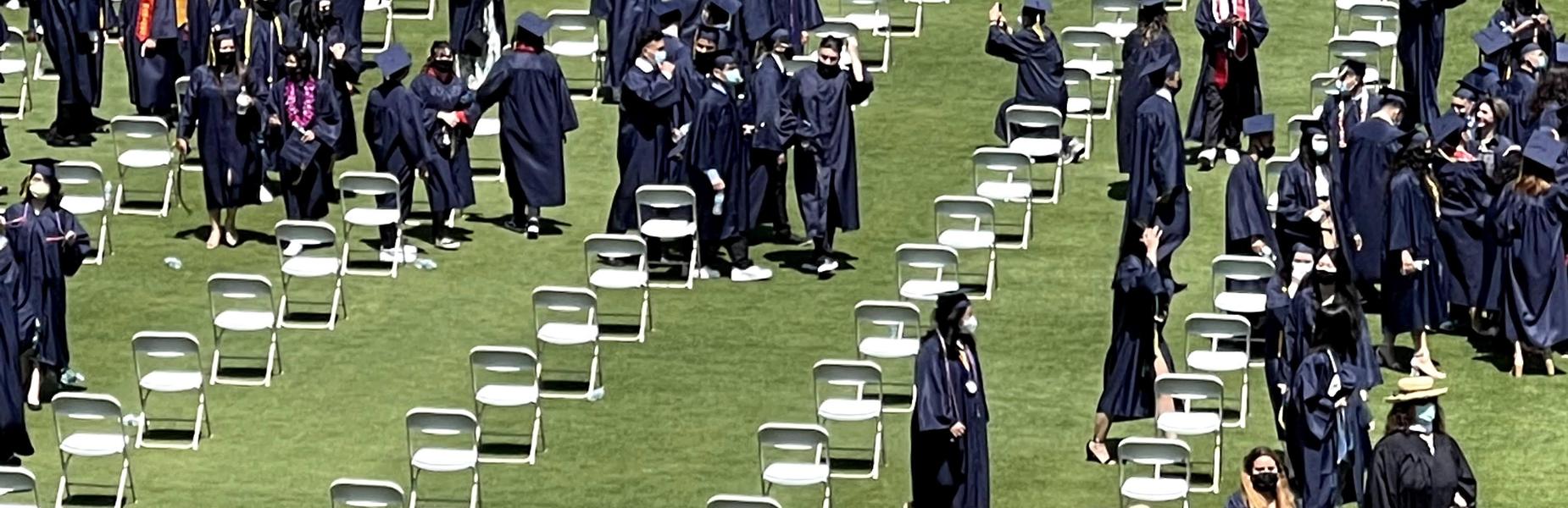 Graduation at the Rose Bowl - May 27, 2021 (courtesy of A. Chang)