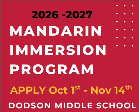 Mandarin Language Program Enrollment is openn