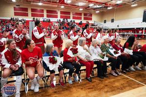 - 'Forever Red' event special guests, 1960's team players, sitting with current players.