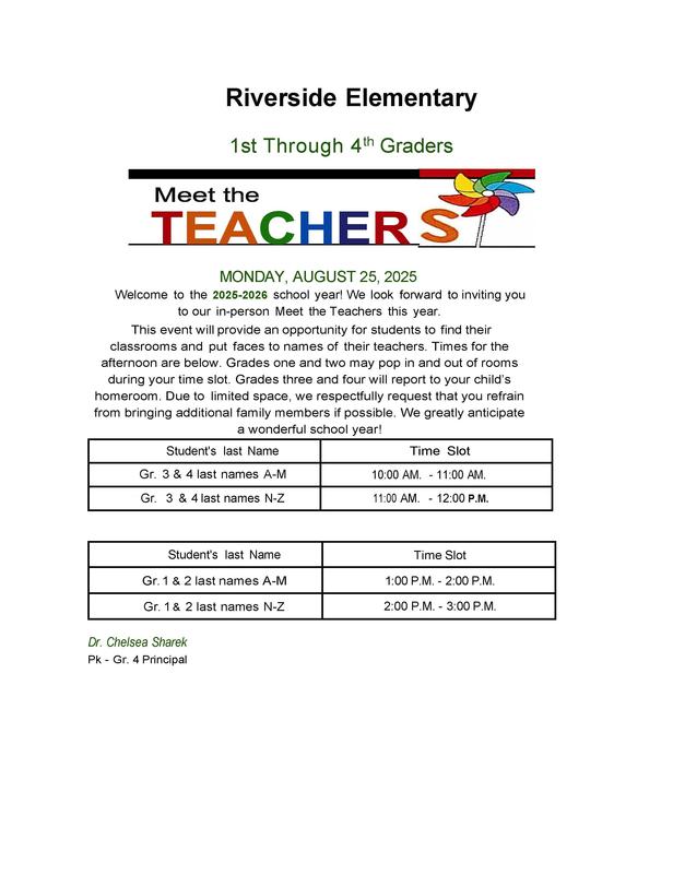 MEET THE TEACHER FOR GRADES 1-4 STUDENTS Featured Photo
