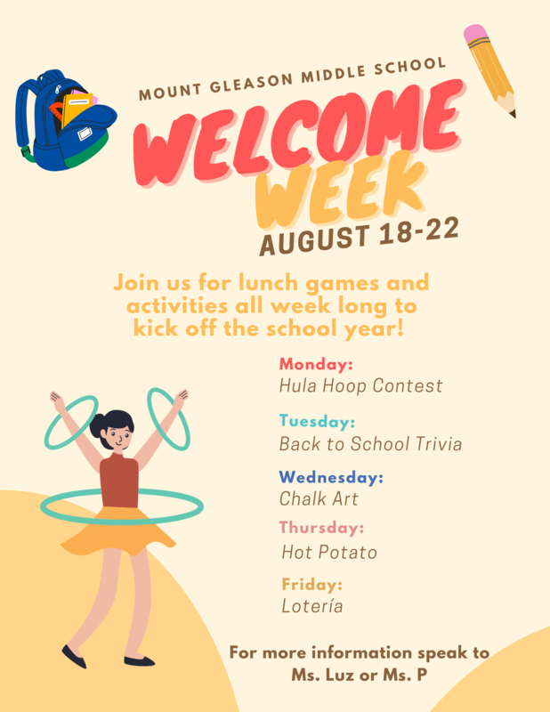 Welcome Week!!