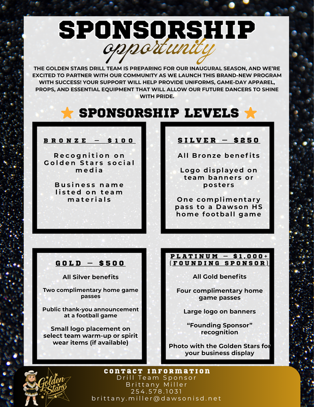 Dawson Golden Stars Drill Team Fundraiser Featured Photo