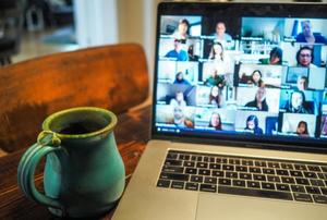 zoom meeting on computer