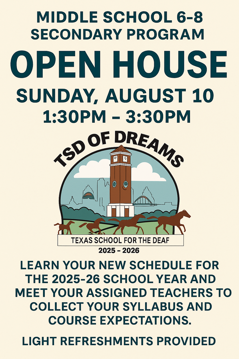 Middle School OPEN HOUSE. Come one, Come all!