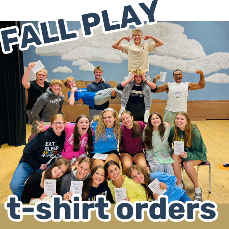 Fall Play T-Shirt Orders Due