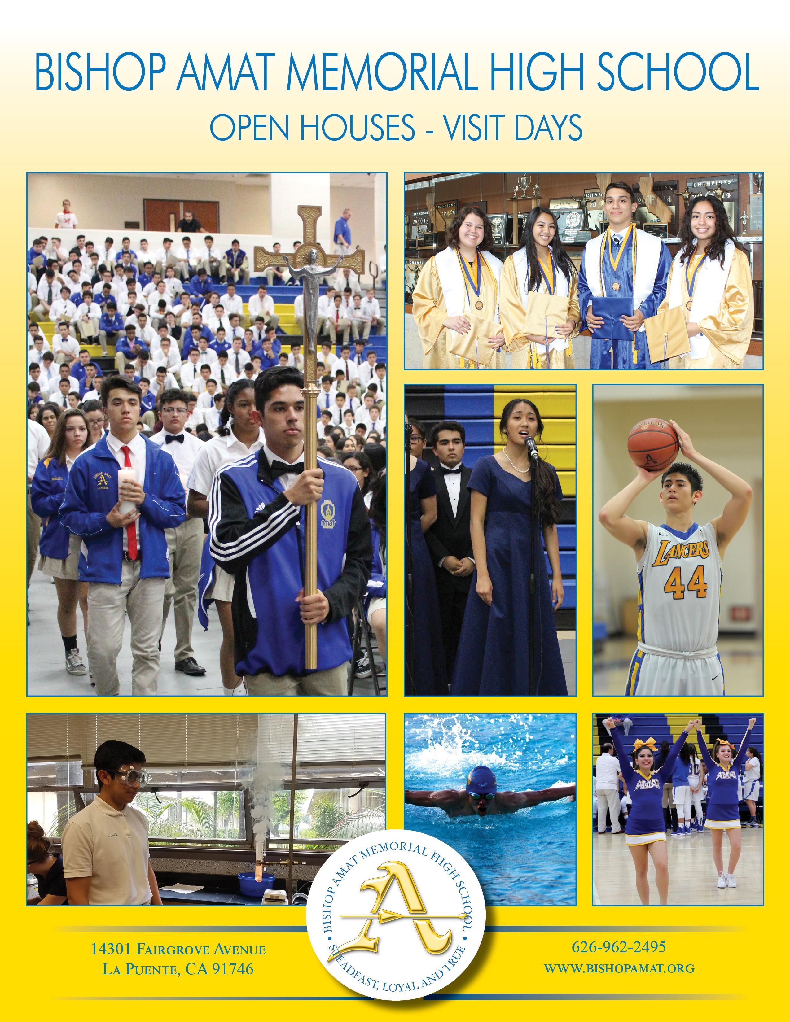 Open House Admissions Amat Memorial High School