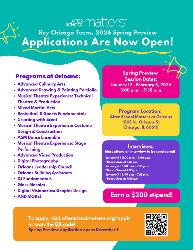 After School Matters Spring Preview Program