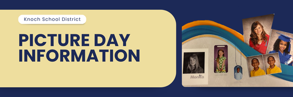 header with school photo items and the title picture day information