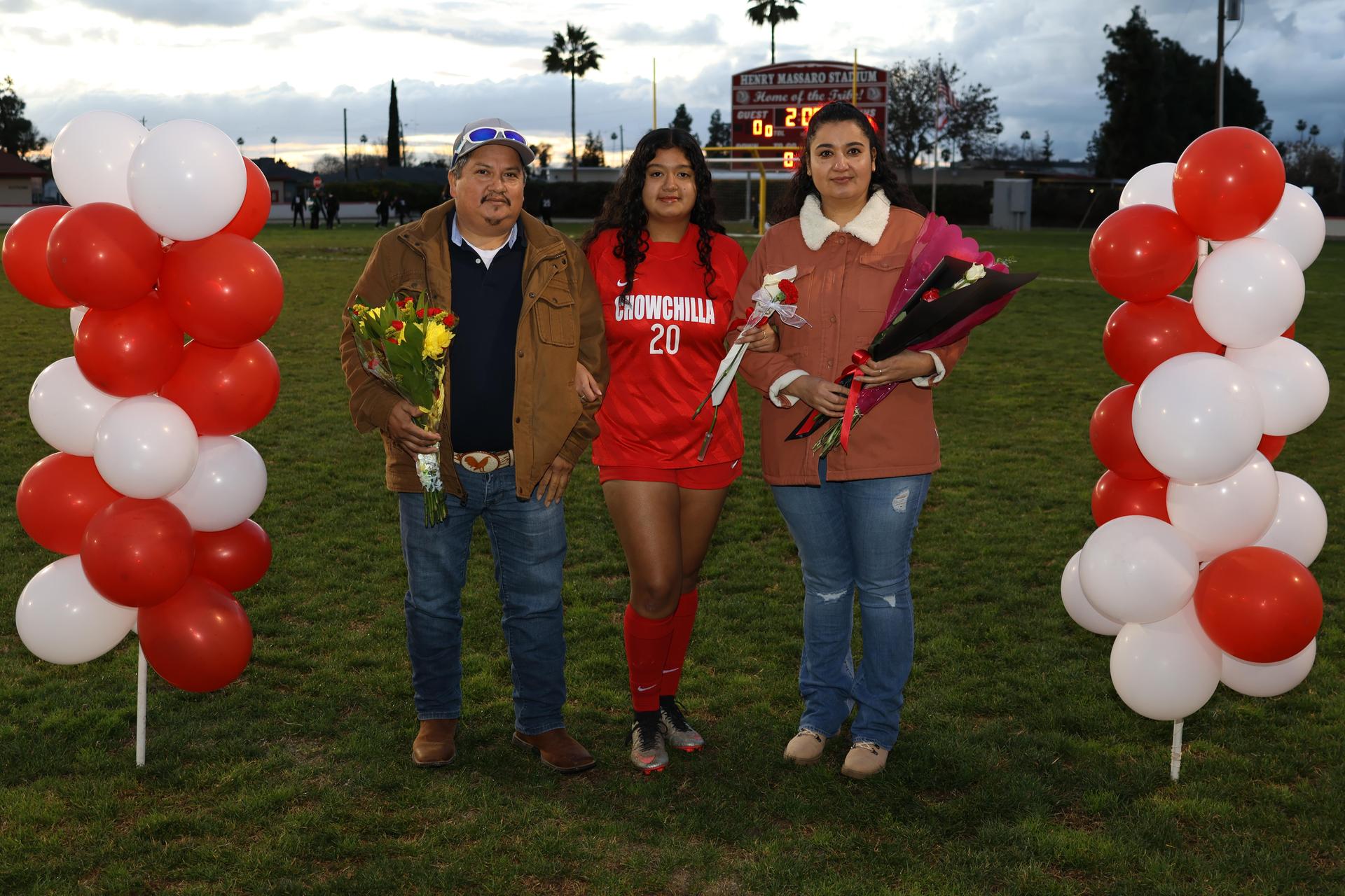 seniors posing with their escorts