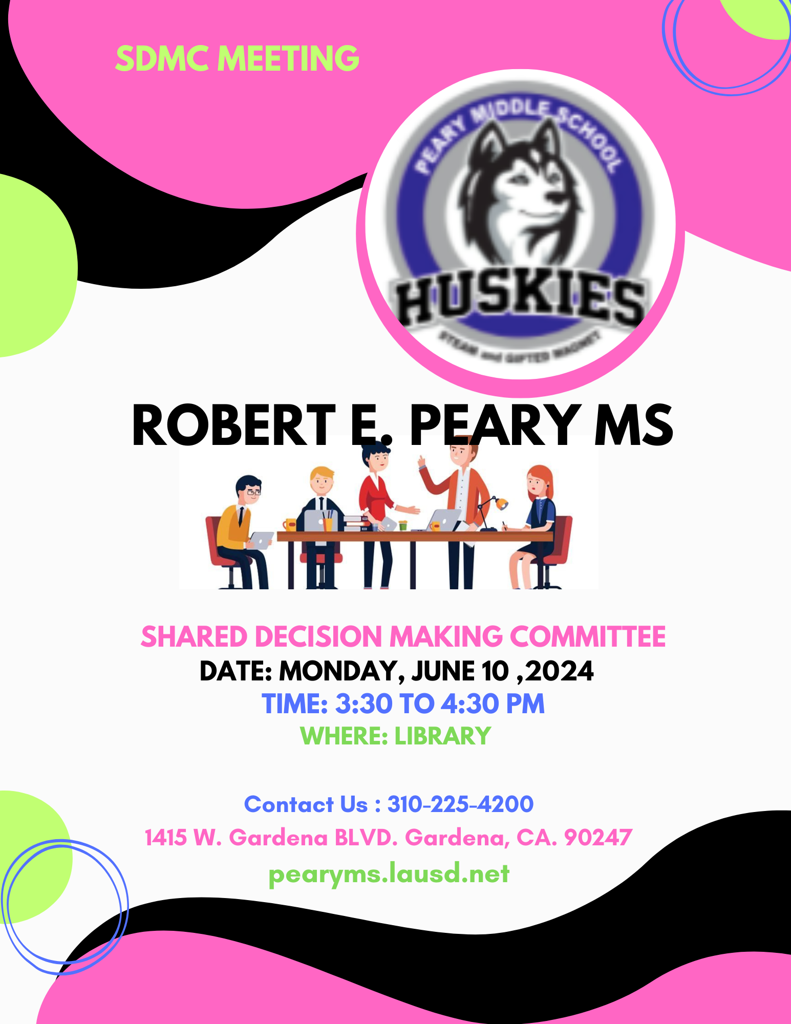 Please join us for our last SDMC Meeting of the 2023=2024 school year!